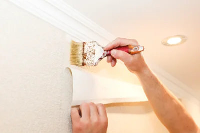 Pose de papier peint à Gagnières — revêtements muraux et toiles de verre